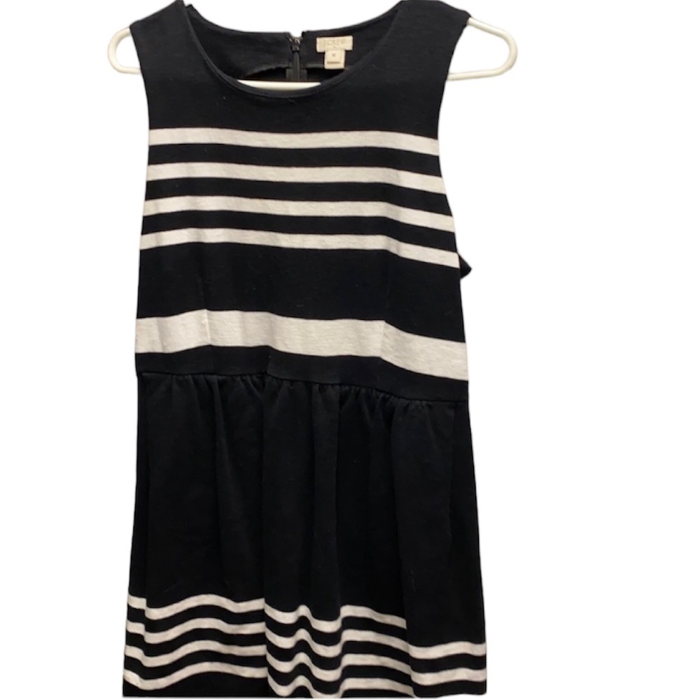 J. Crew black and white dress with pockets